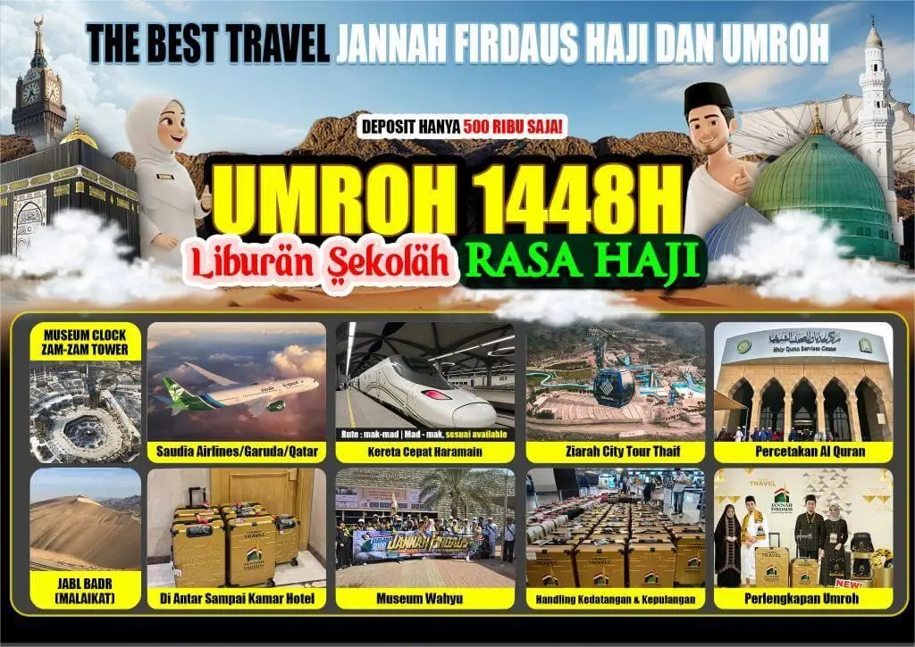 Program Umroh Bintang 5 dan 12 hari 1448 Hijriah bersama Jannah Firdaus