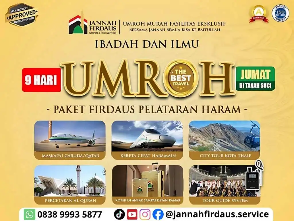 Paket Umroh VIP Jannah Firdaus Travel Umroh Paket Umroh VIP Bersama Jannah Firdaus Travel Umroh