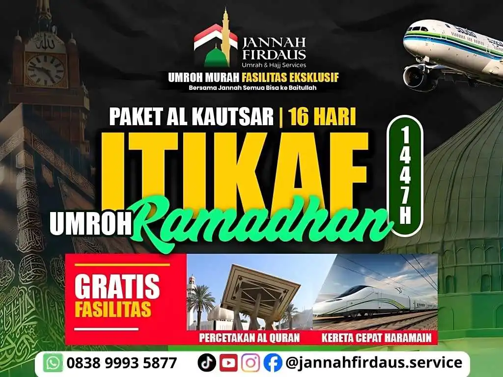 Paket Umroh Itikaf Ramadhan dengan hotel bintang 5 pemandangan langsung kakbah Paket Umroh Itikaf Ramadhan dengan hotel bintang 5 pemandangan langsung kakbah